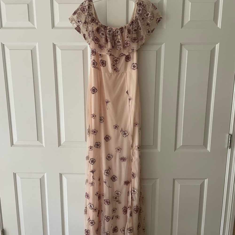 Floral Pink Maxi Dress